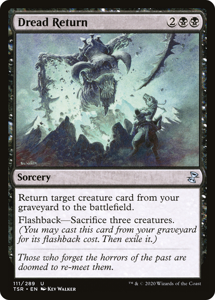 Dread Return - Magic the Gathering card